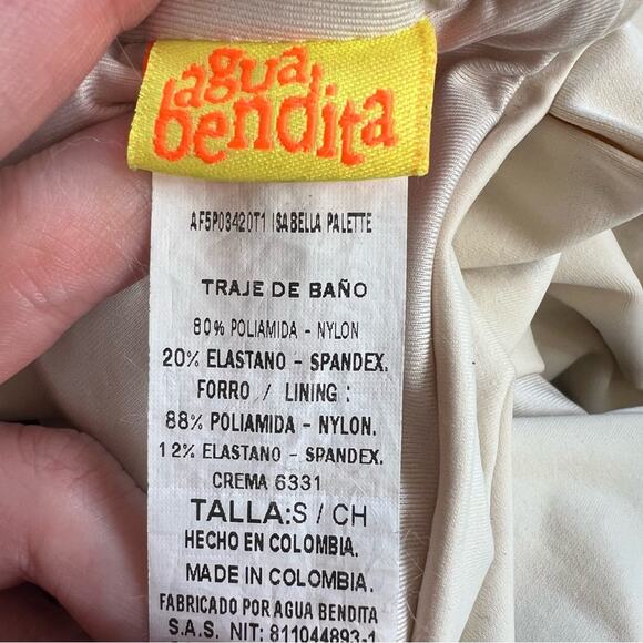 Agua Bendita Isabella Cream Tie-Front Bikini Bottoms - Picture 6 of 6